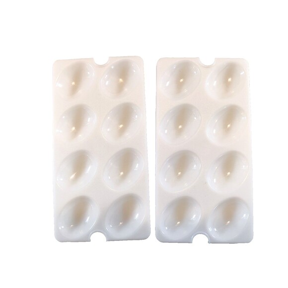 Vintage Tupperware Deviled Egg Keeper 723-3 Carrier & Lid 722-3 Egg Tray 665-4 - Picture 5 of 10